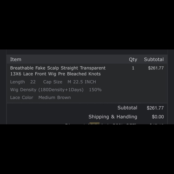 22 INCH TRANSPARENT LACE FRONT WIG - Picture 6 of 6